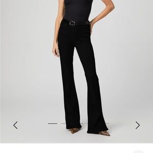 PAIGE Laurel Canyon Black Bootcut Jean Size 25